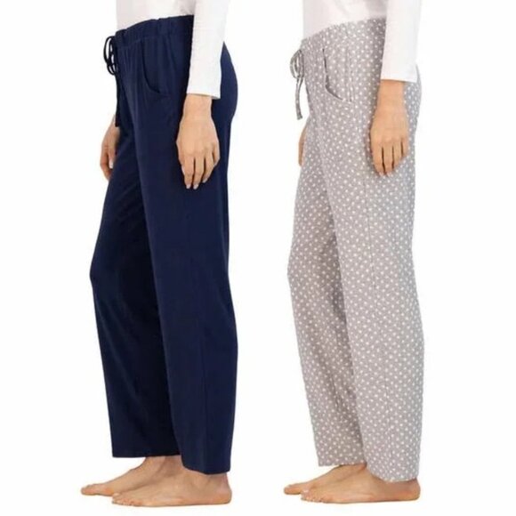 Lounge Pants 2 Pack Navy & Gray White Stars Lucky Brand Medium NWT - Picture 4 of 4